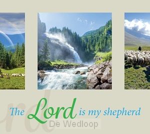 Enkele kaart the Lord is my shepherd