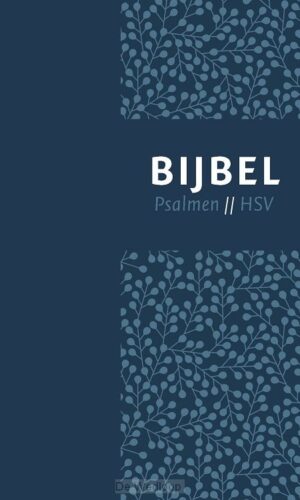 Bijbel HSV+ps-blauw leer index 12x18cm