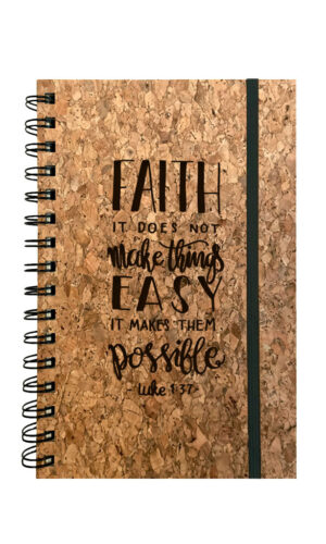 Notitieboekje: Lukas 1:37 Faith Make Things Possible