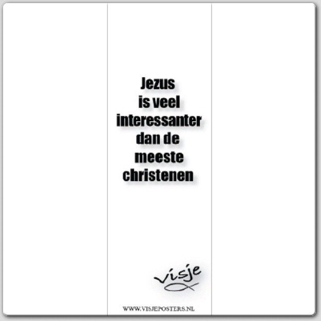 Boekenlegger Visje:  Jezus is veel Interesssanter dan de meeste Christen